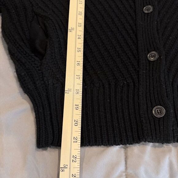 NWT Jason Woo Wool Cashmere Ribbed Button Front Cardigan Jacket Size Medium - Picture 8 of 10